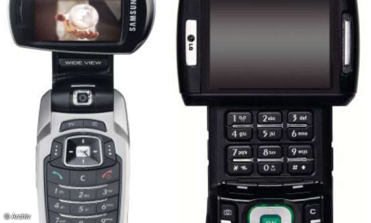 DMB-Handys Samsung SGH-P900 und LG V9000