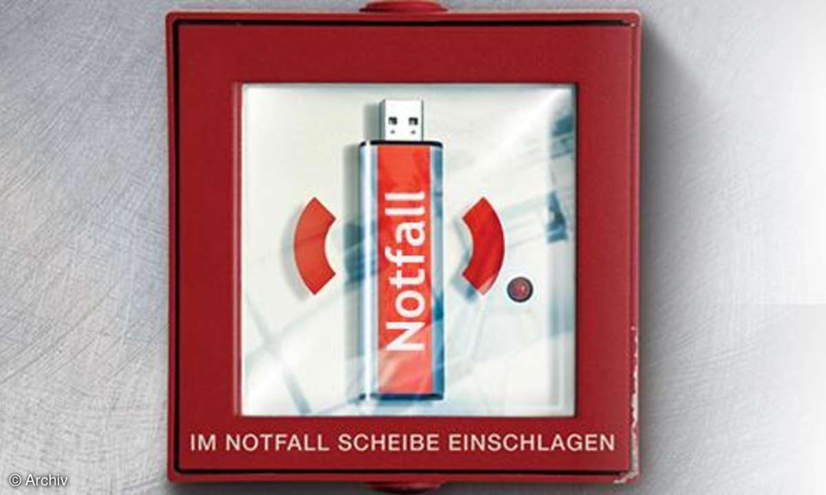 USB-Notfall-Stick: PC-Feuerwehr