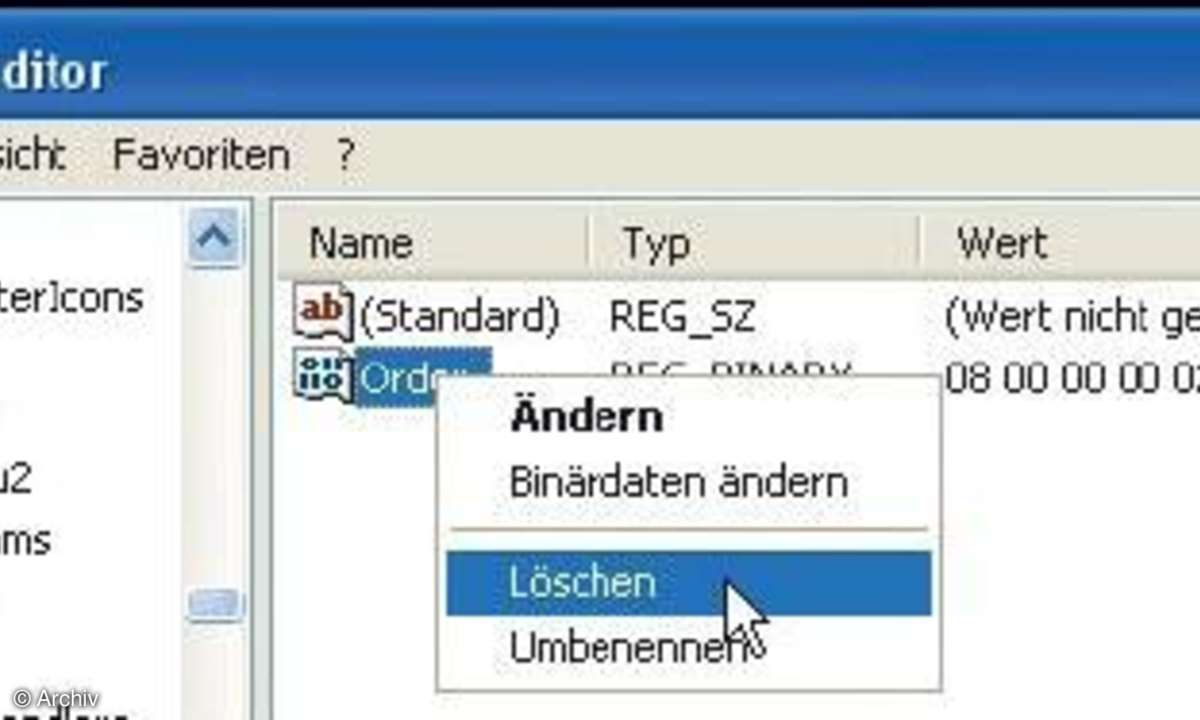 Windows XP: Startmenü alphabetisch