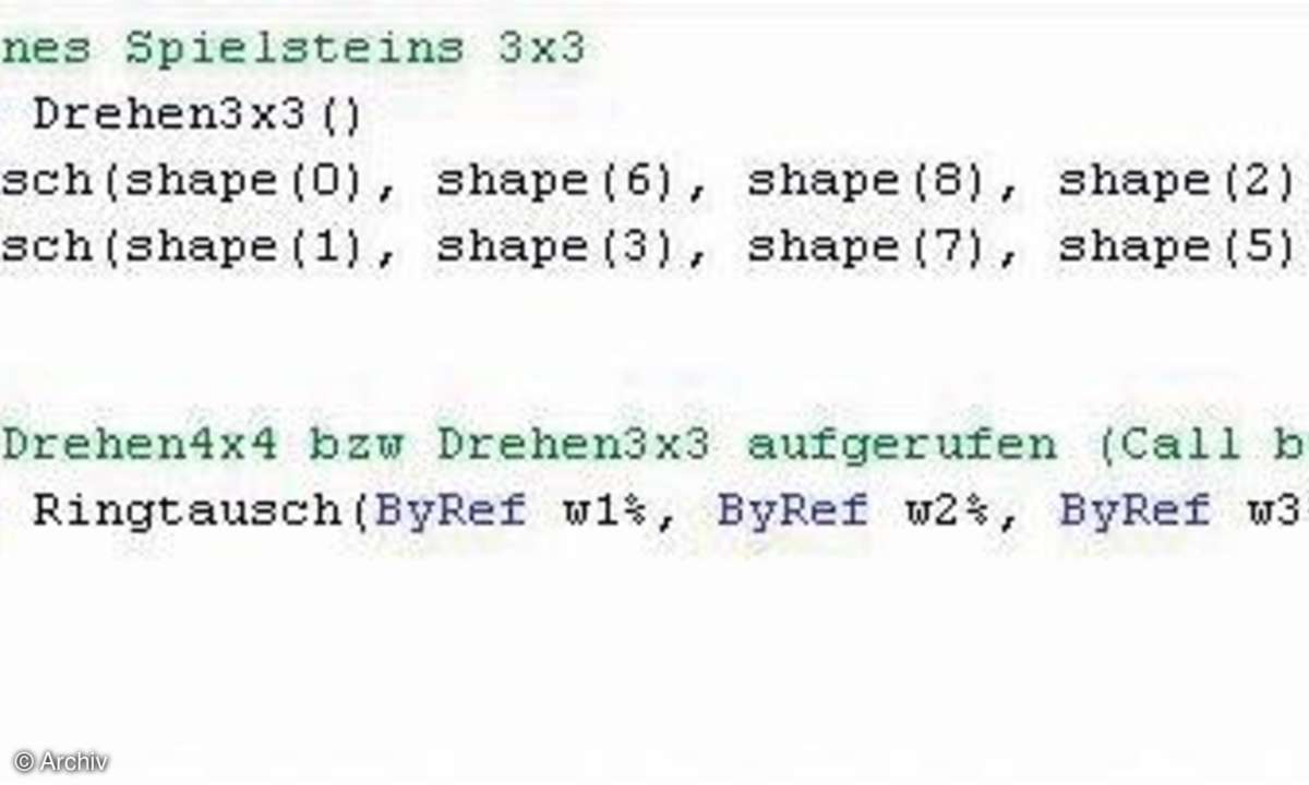 VB: Tetris programmieren