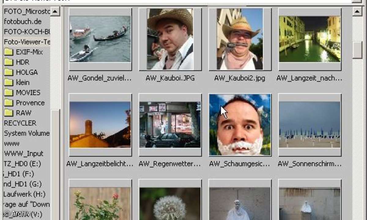 IrfanView - Thumbnail-Ansicht