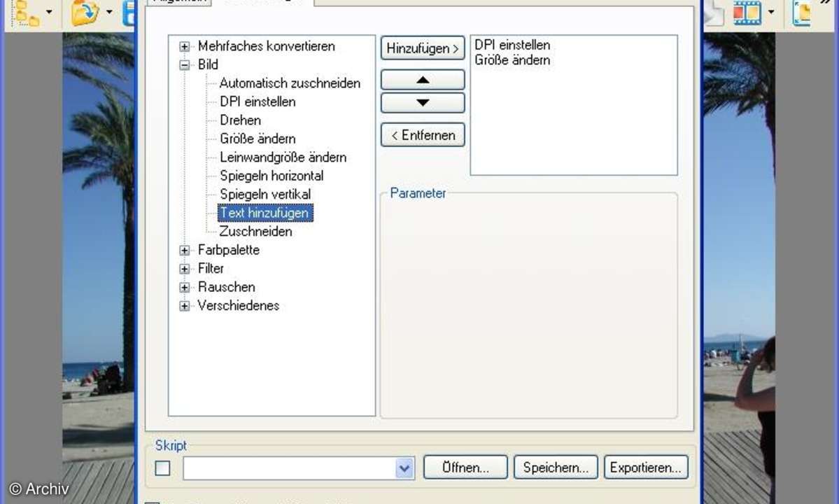 XnView - Stapel-Konvertierung