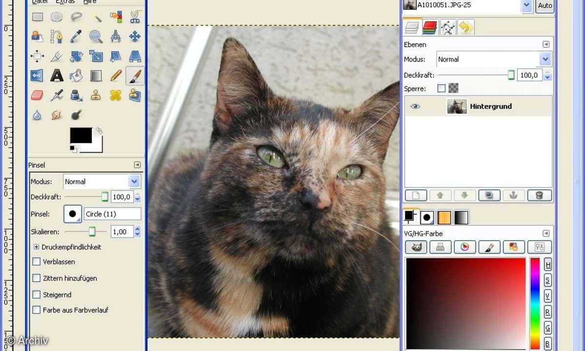 Gimp Bildbearbeitung