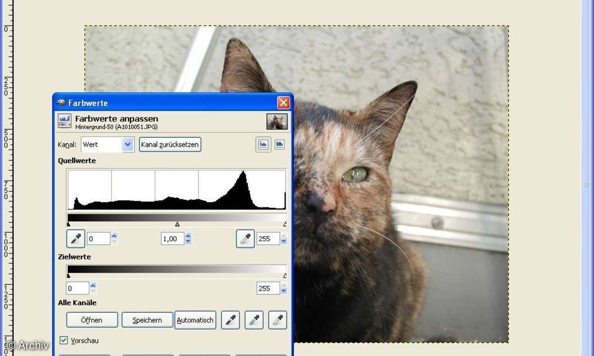 Gimp Bildbearbeitung