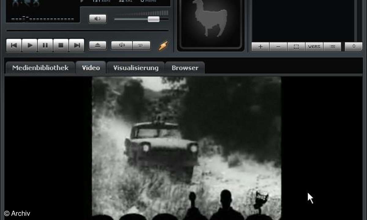 WinAmp Media Player mit TV-Streaming