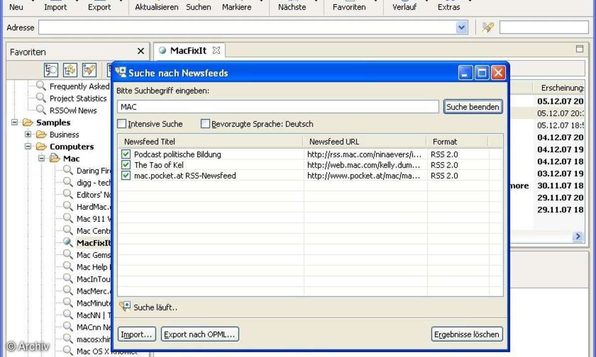 RSSOwl - Open-Source-Newsreader