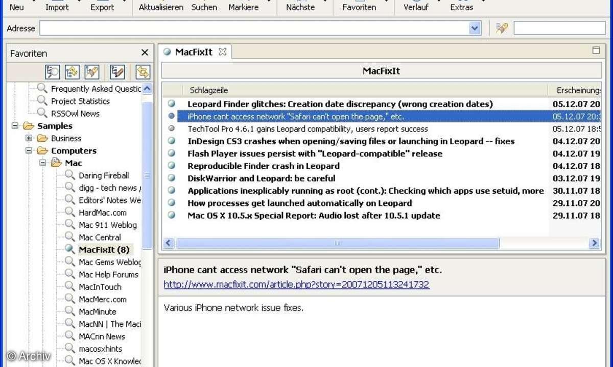 RSSOwl - Open-Source-Newsreader