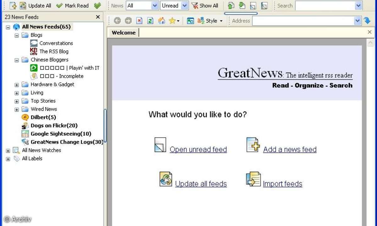 Greatnews - News-Reader
