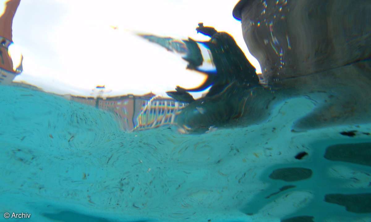 Olympus µ 1030SW fotografiert aus dem Wasser
