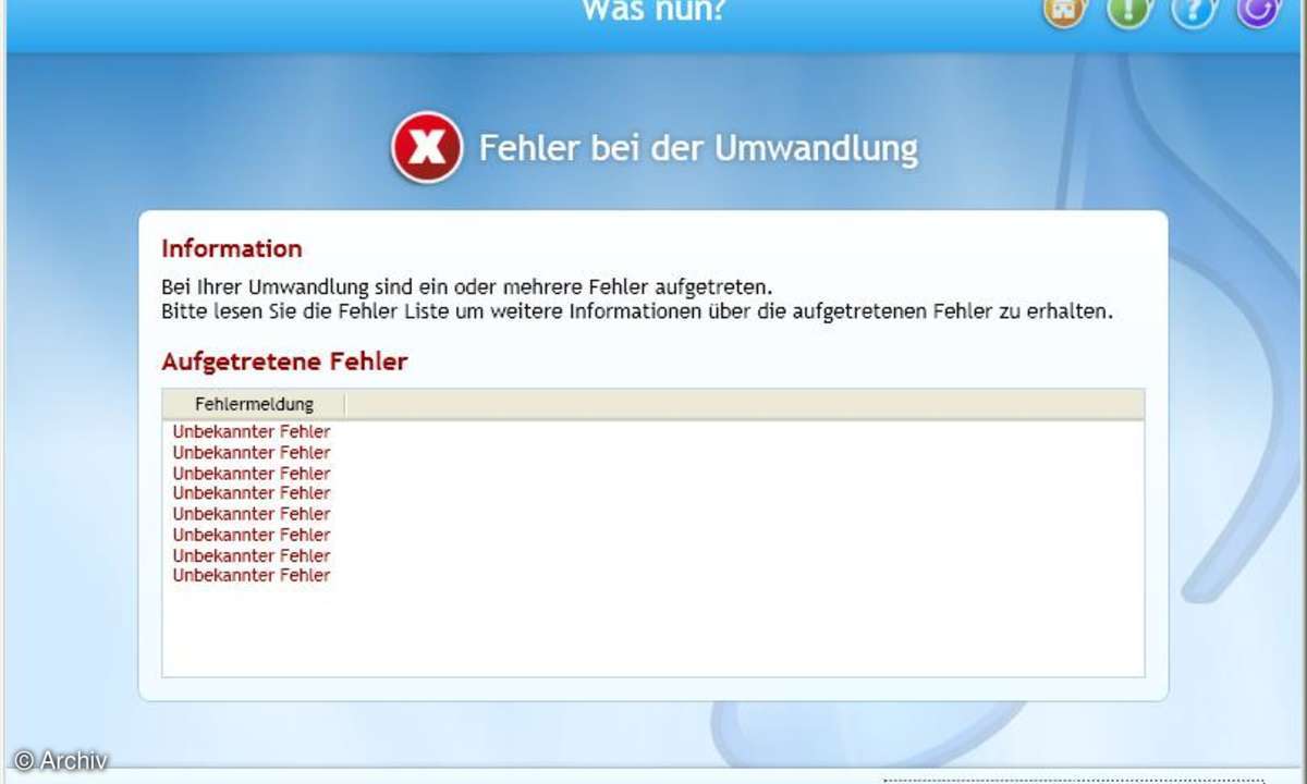 Formatwandler 360: Test