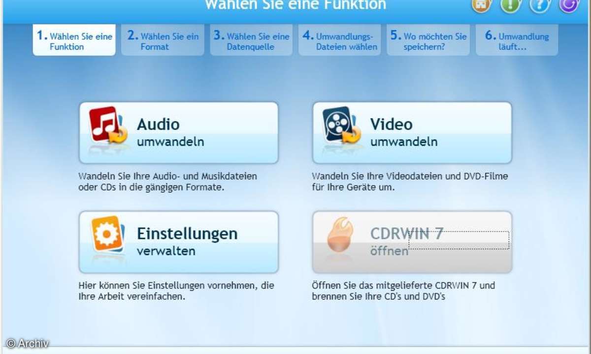 Formatwandler 360: Test