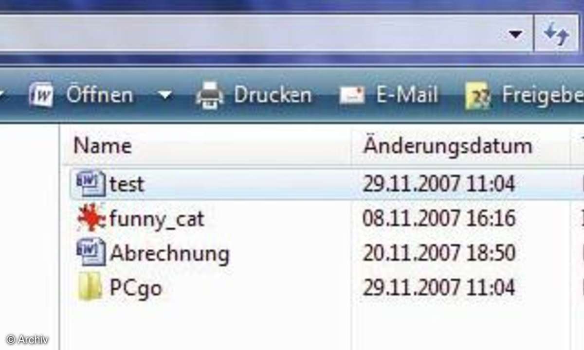 Windows Vista: Brennfunktion
