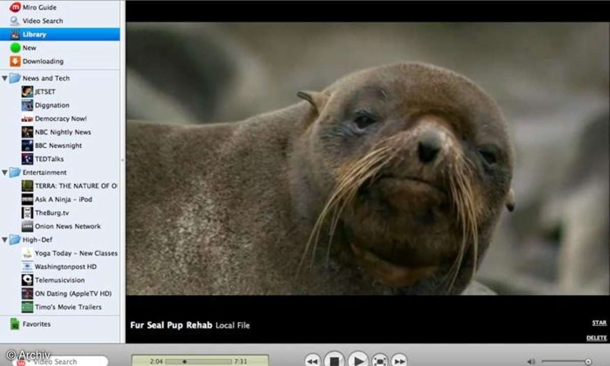 Miro 1.1 - Media Player