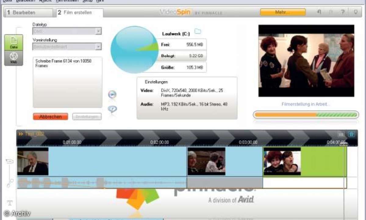Filme schneiden und ins WEB stellen