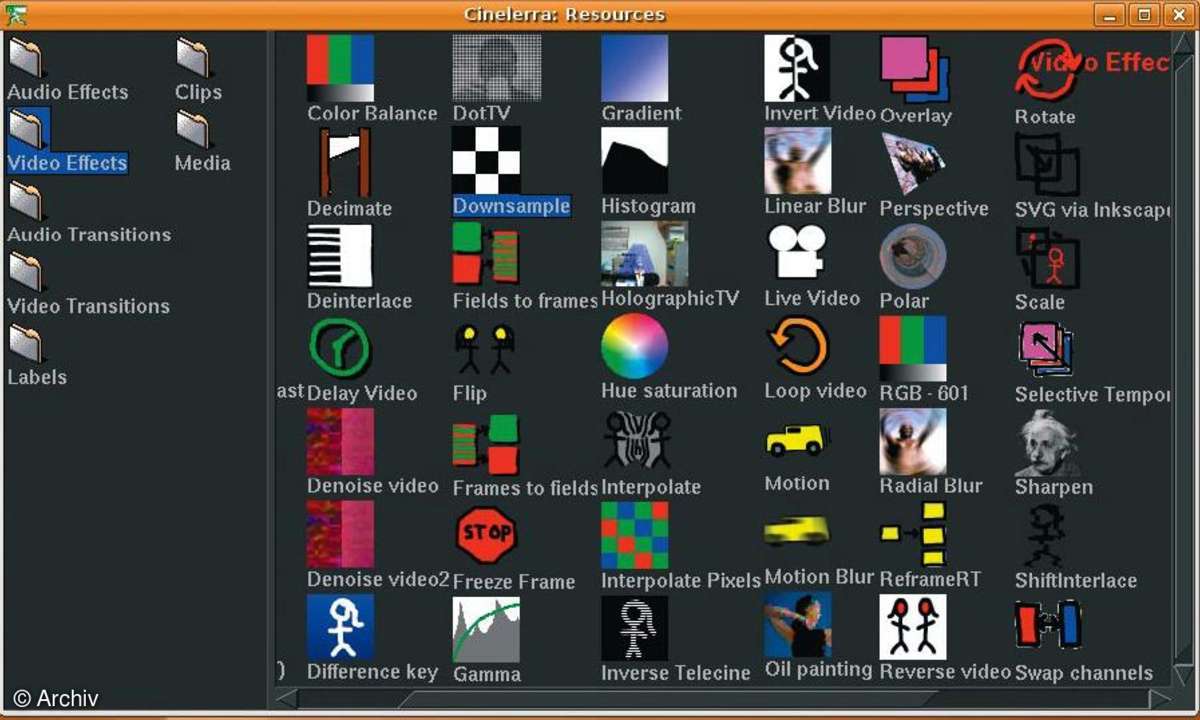 Linux-Videoschnitt mit Cinelerra