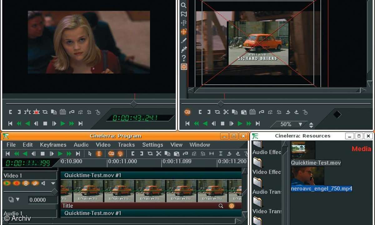 Linux-Videoschnitt mit Cinelerra