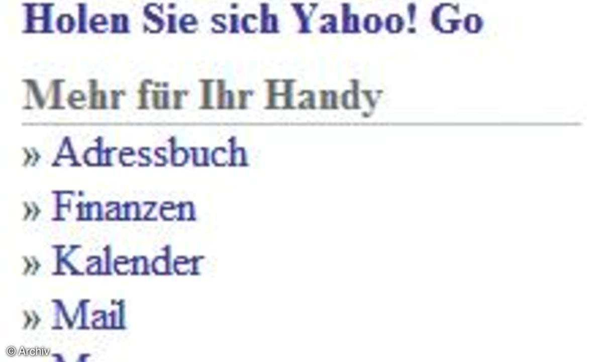 Mit dem Handy online unterwegs