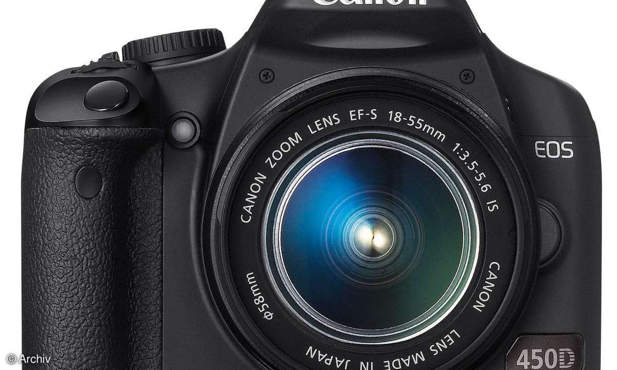 Canon EOS 450D mit 12 Megapixeln und 3-Zoll-Display
