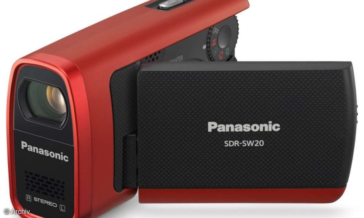 Flash-Speicher-Camcorder: Panasonic SDR-SW20 Rot