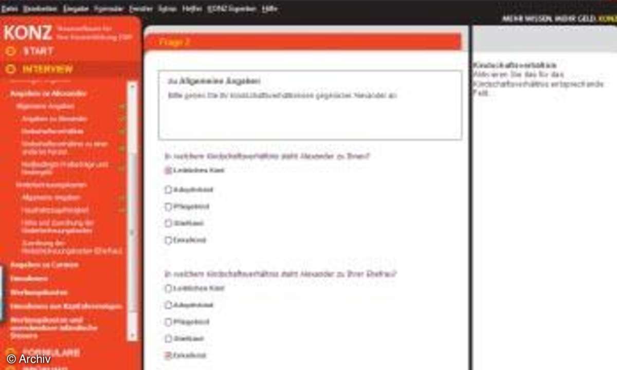Konz Steuersoftware 2008: Test