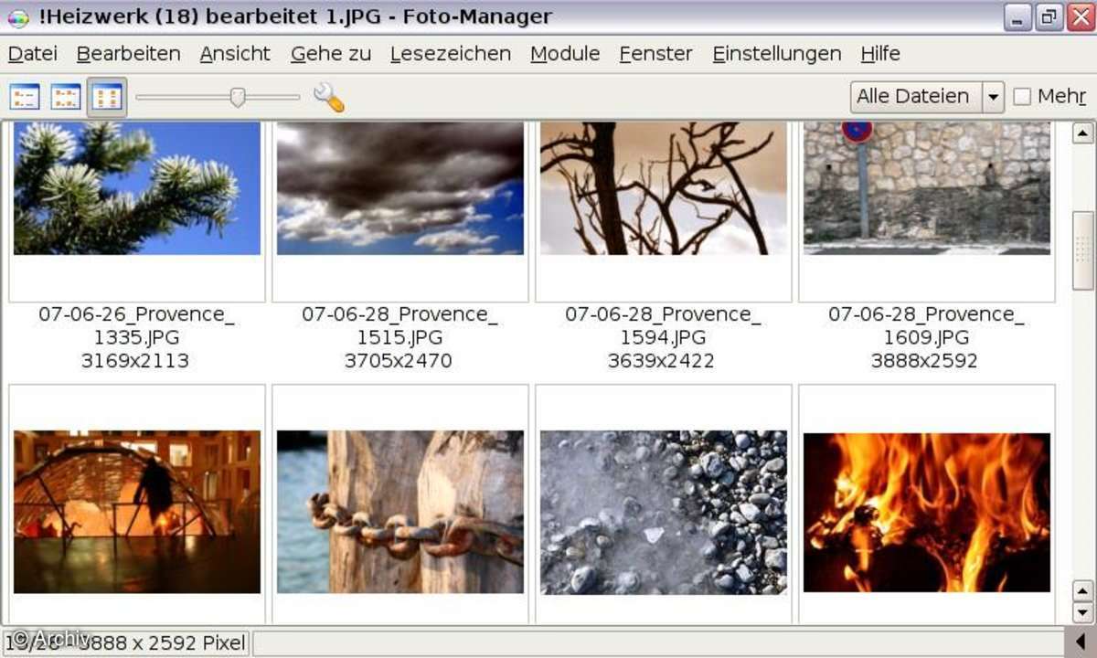 Asus Eee PC: Foto-Manager