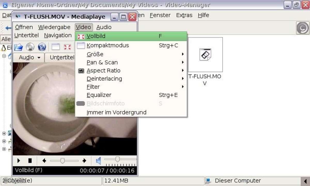 Asus Eee PC: Video-Manager