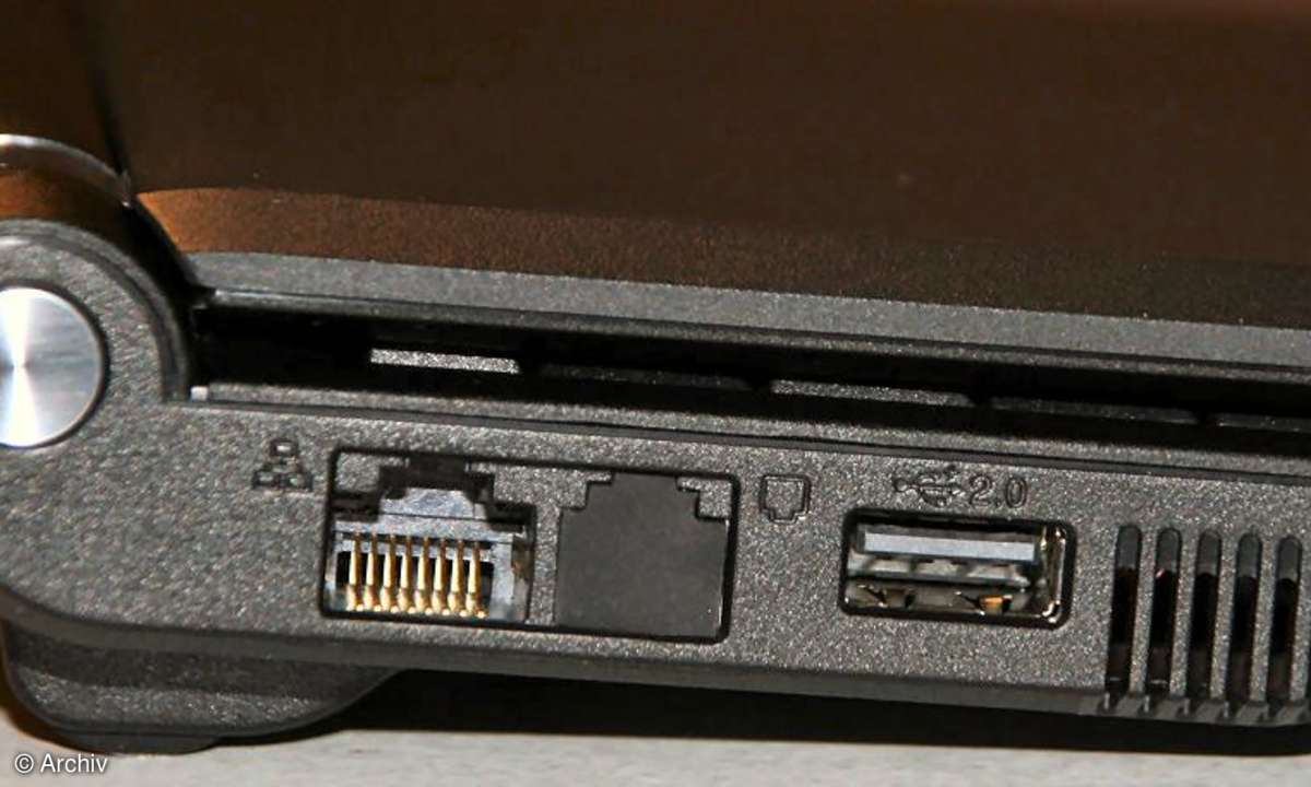 Asus Eee PC: Netzwerkanschluss