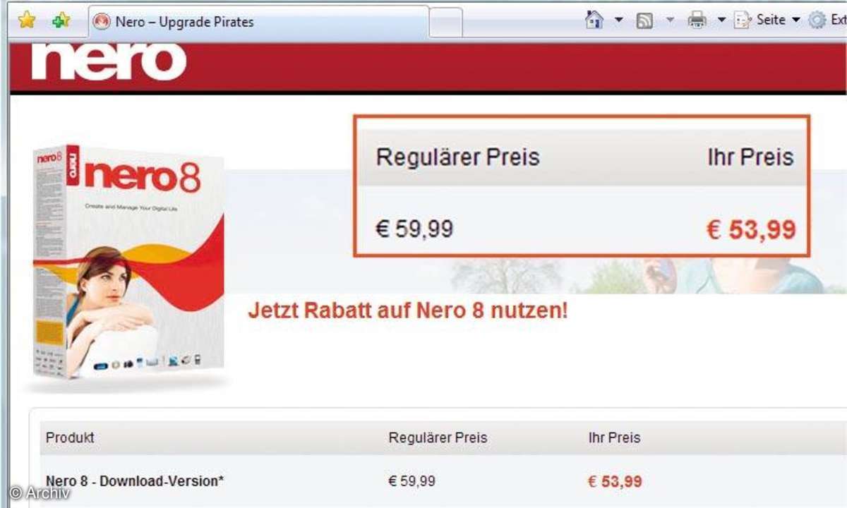 Nero: Online-Shop