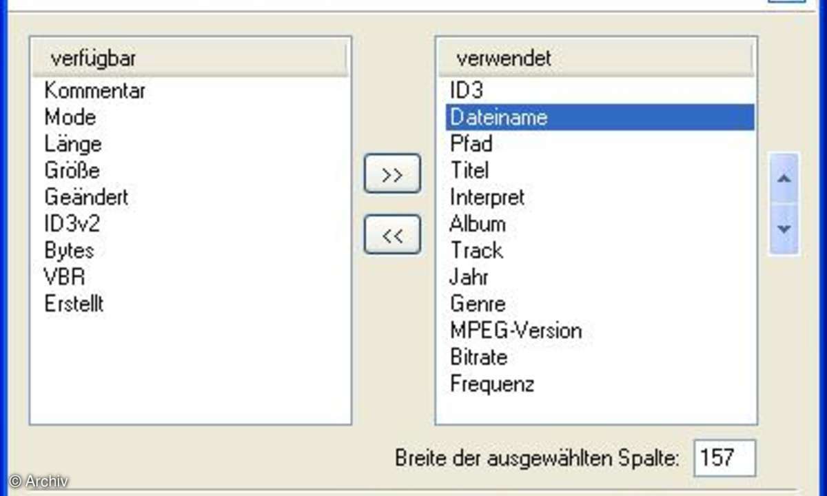 Mp3tag - Konfiguration