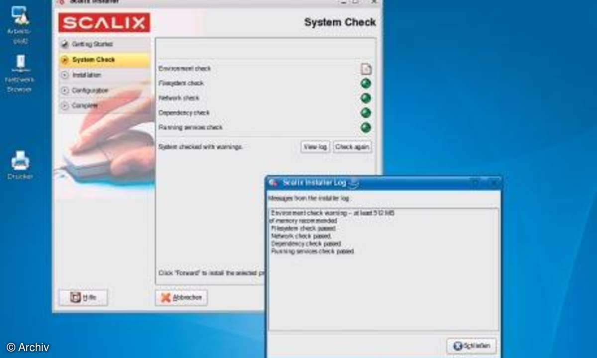 Scalix: Installationsroutine