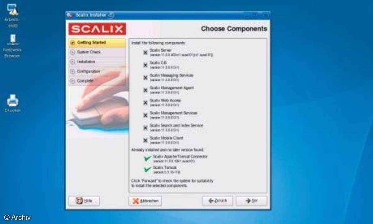 Scalix: Systemvoraussetzungen