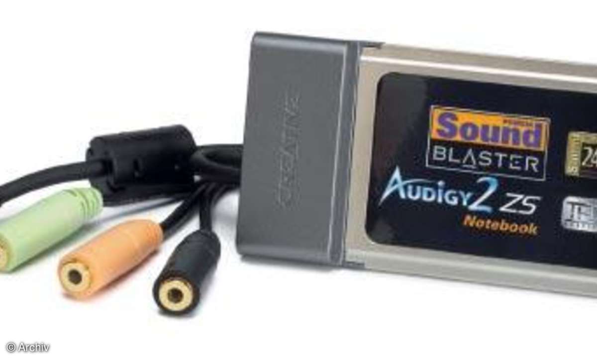 Notebook-Sound: Creative Labs Audigy 2 ZS Notebook