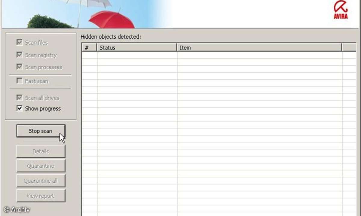 Avira AntiRootkit Tool