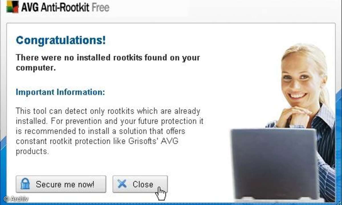 AVG Anti-Rootkit Free - Suchergebnis