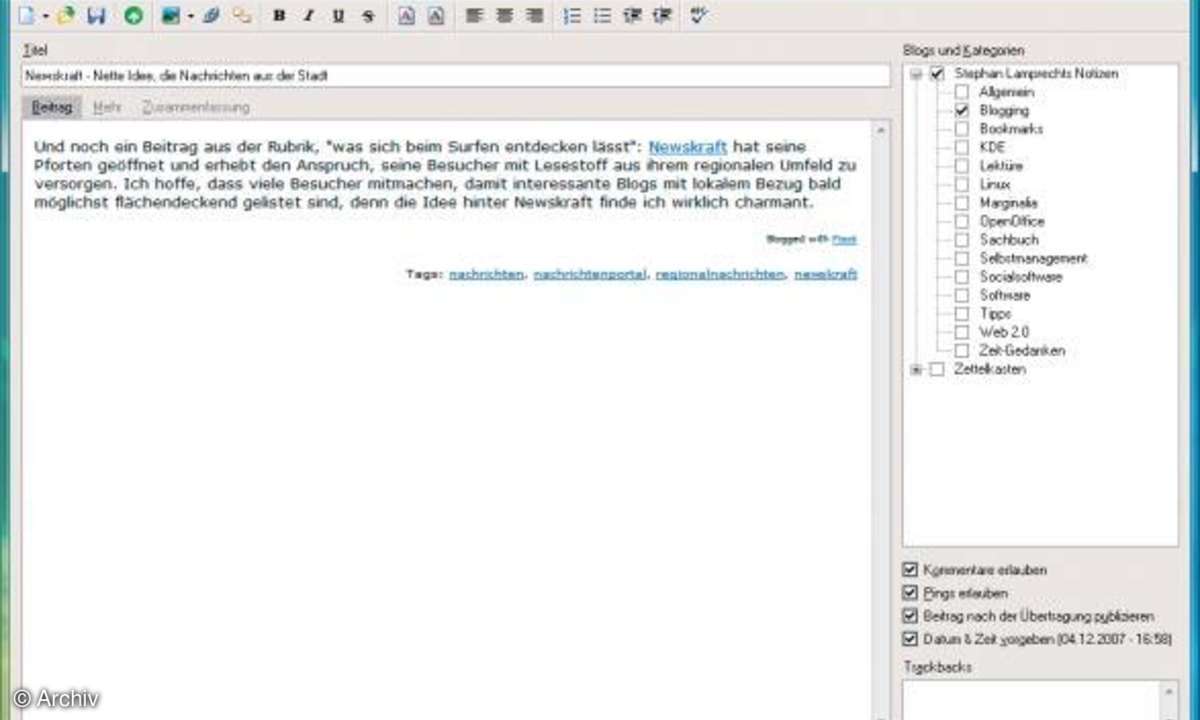 Einfach schöner bloggen: BlogDesk