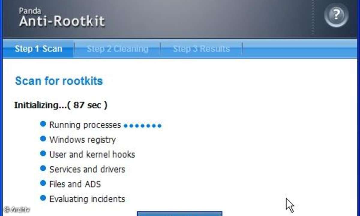 Panda AntiRootkit - Rootkit-Scanner