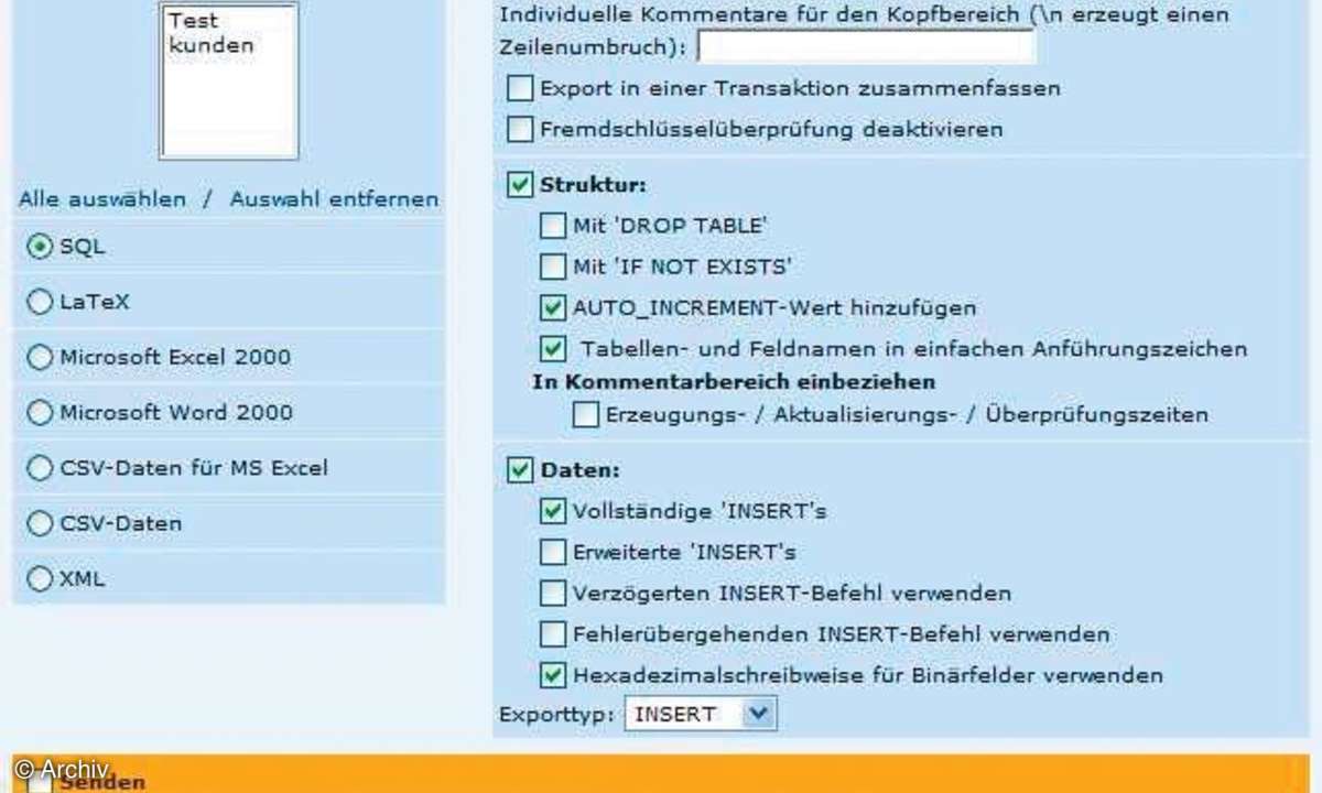 Datenbanken komfortabel im Griff