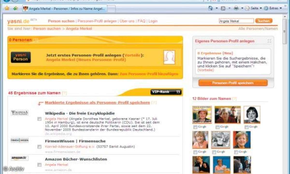 Elefantengedächtnis Yasni