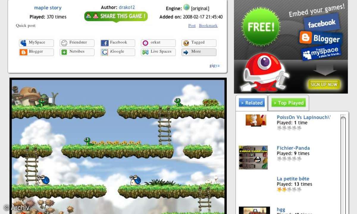 Coole Websites: ugengames