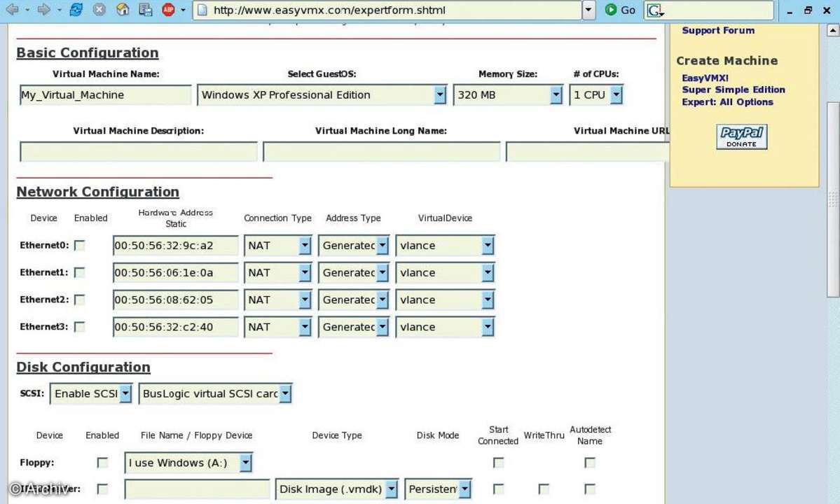 Virtualisierung: easy vmx