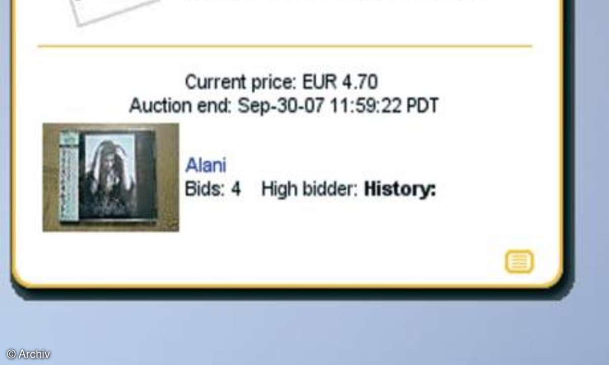 eBay mit Linux: ebay watcher und Search on ebay
