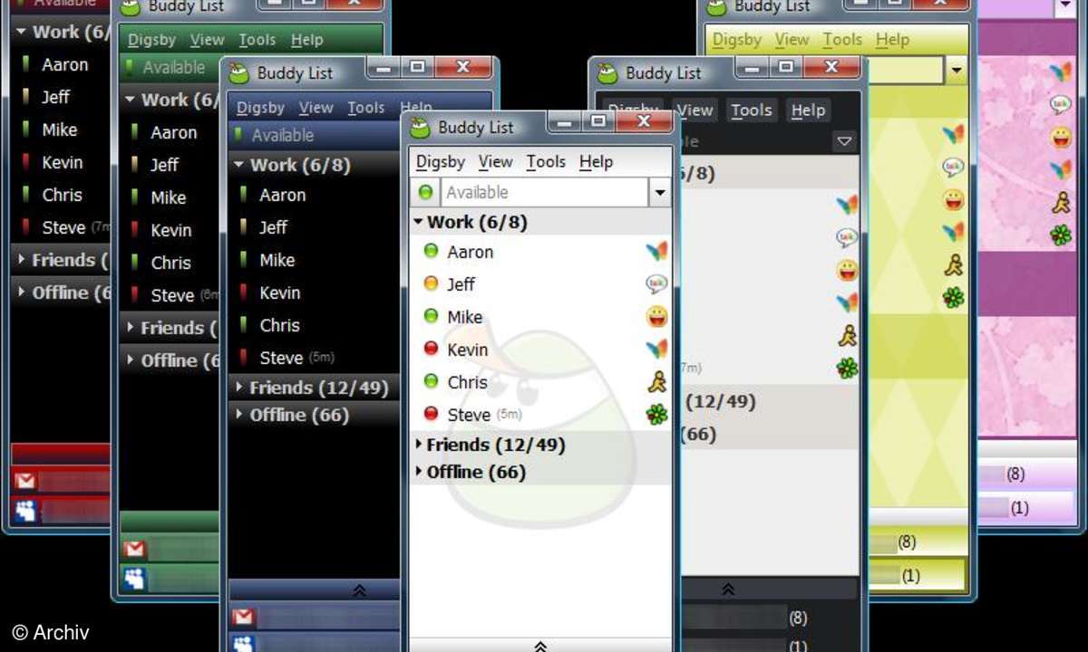 Digsby: Instant Messenger mit Anbindung an Social Networks