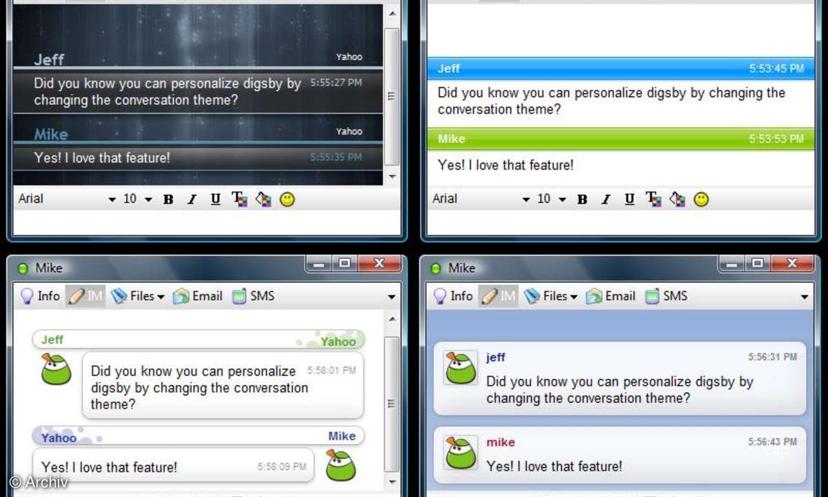 Digsby: Instant Messenger mit Anbindung an Social Networks