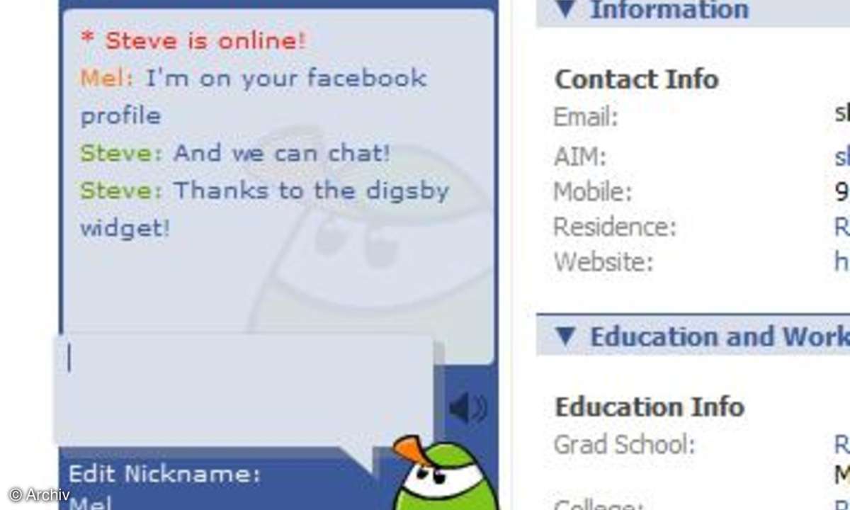 Digsby: Instant Messenger mit Anbindung an Social Networks