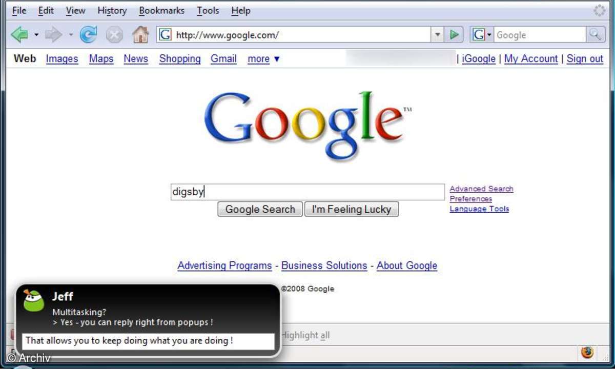 Digsby: Instant Messenger mit Anbindung an Social Networks