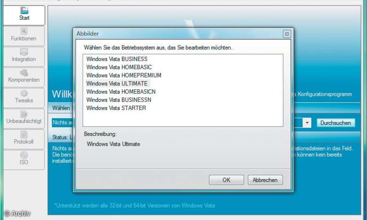 Vista abspecken: vLite