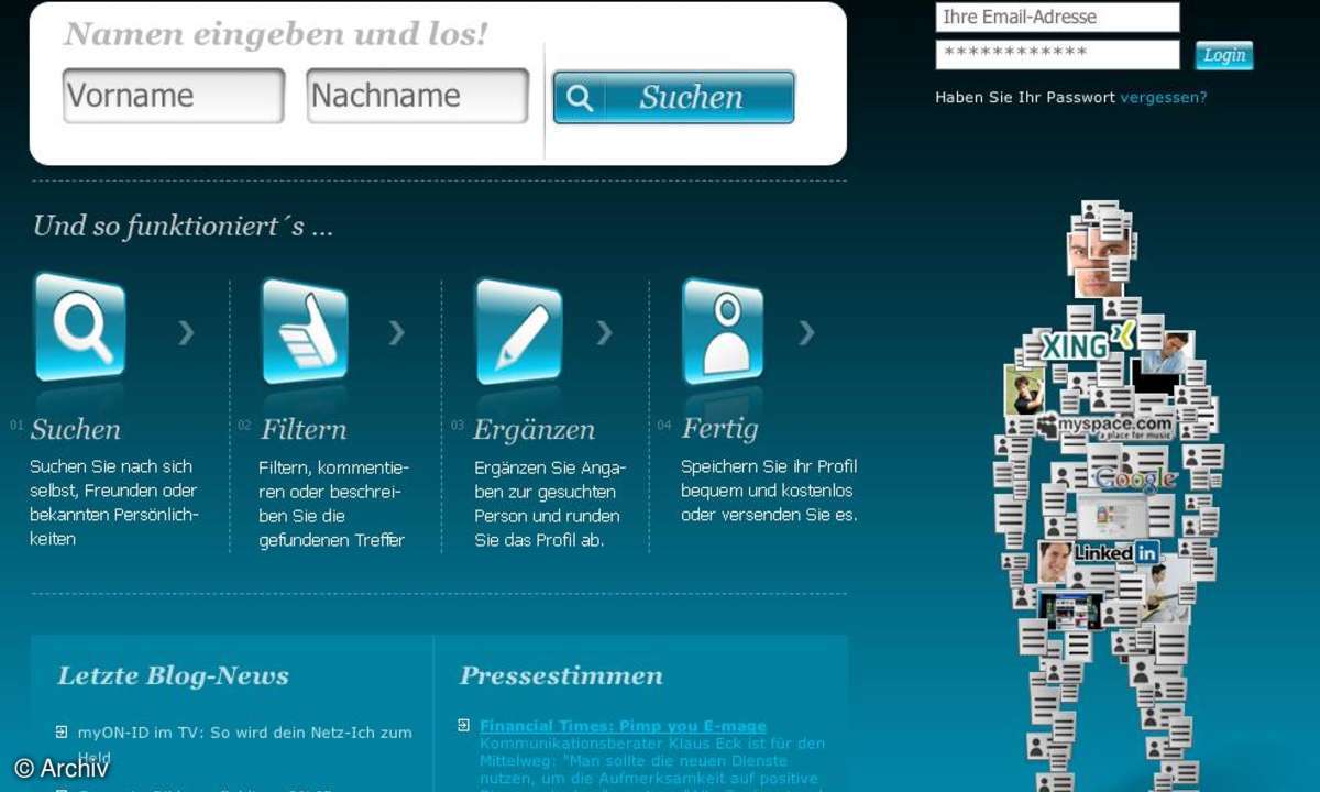 Coole Websites: myOn-ID