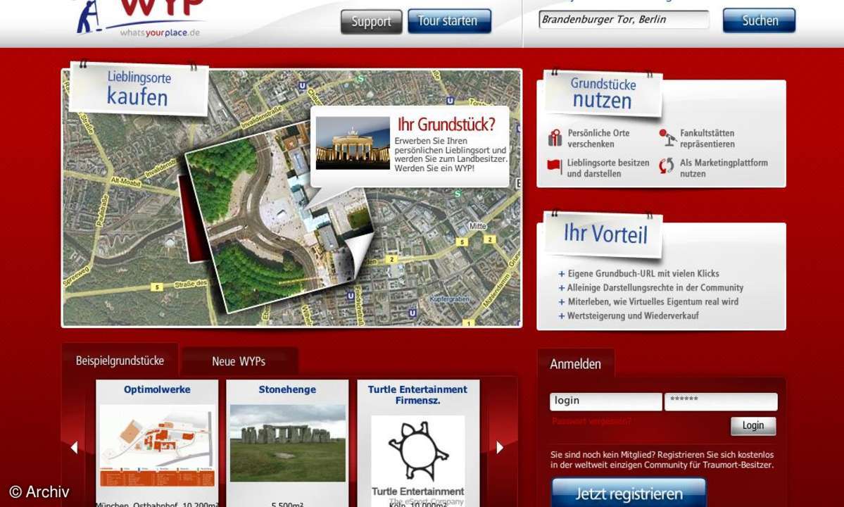 Coole Websites: whatsyourplace.de