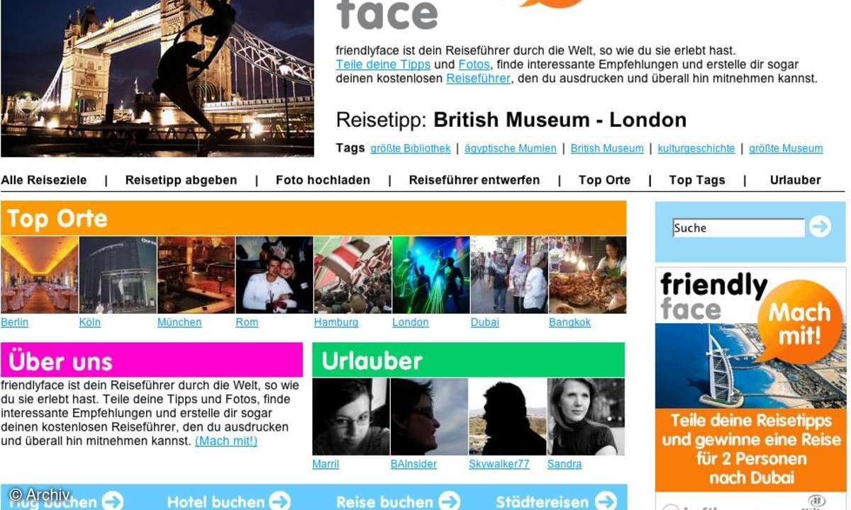 Coole Websites: friendlyface.com