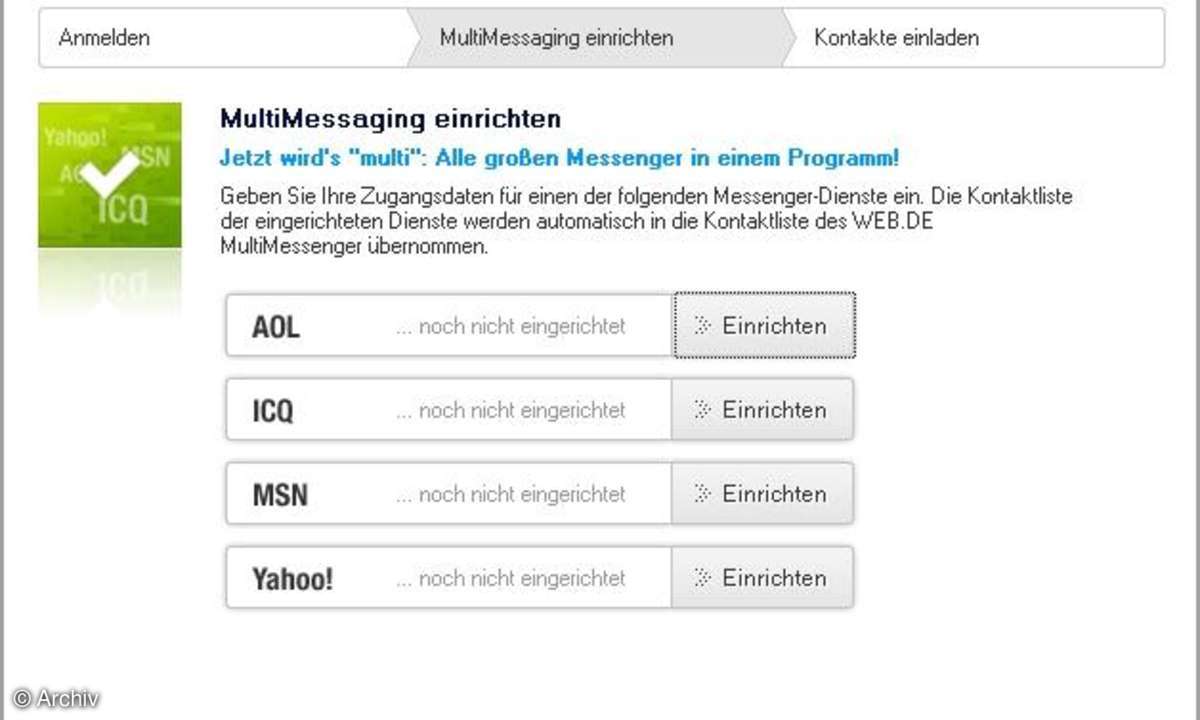 WEB.DE MultiMessenger - Mehrprotokoll-Messenger